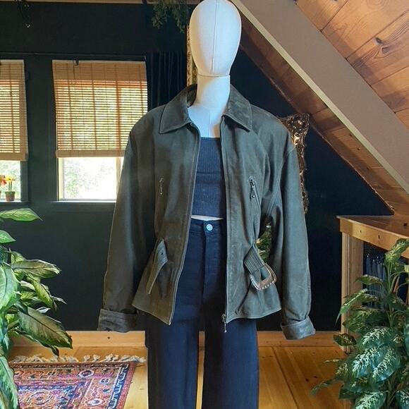 Vera Pelle Jackets & Blazers - Vintage Leather Jacket Belted
